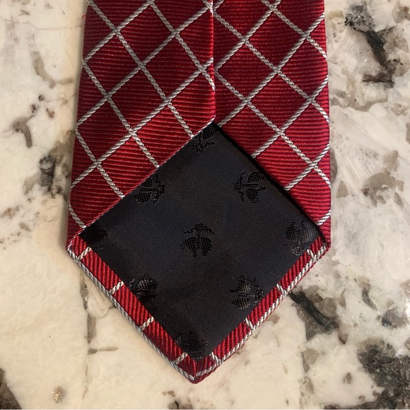 Brooks Brothers Repp Silk classic red tie Jacquard - USA - Woven in Italy - 60” - Picture 3 of 5